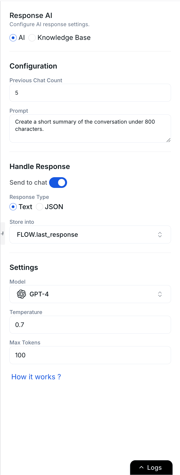 AI response
