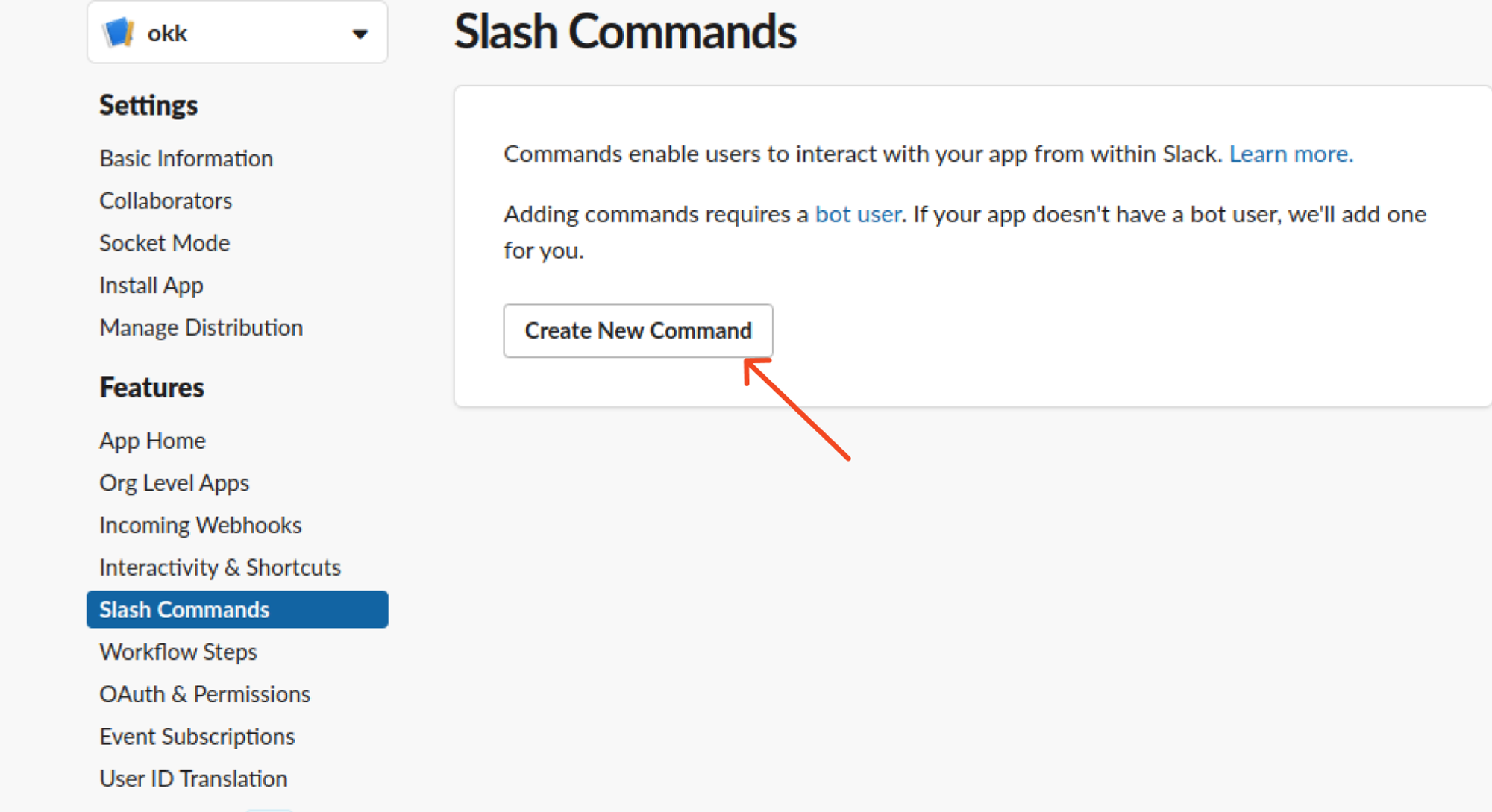 Create Slash Command