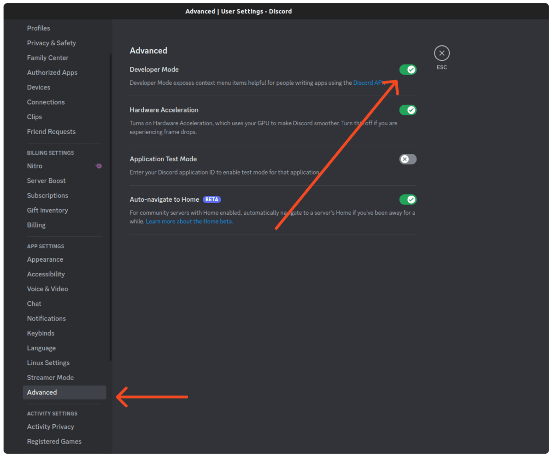 Enable Developer Mode
