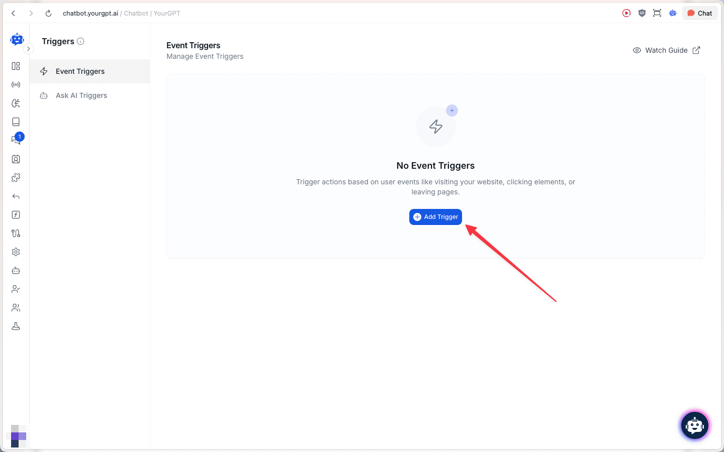 Add Event Trigger