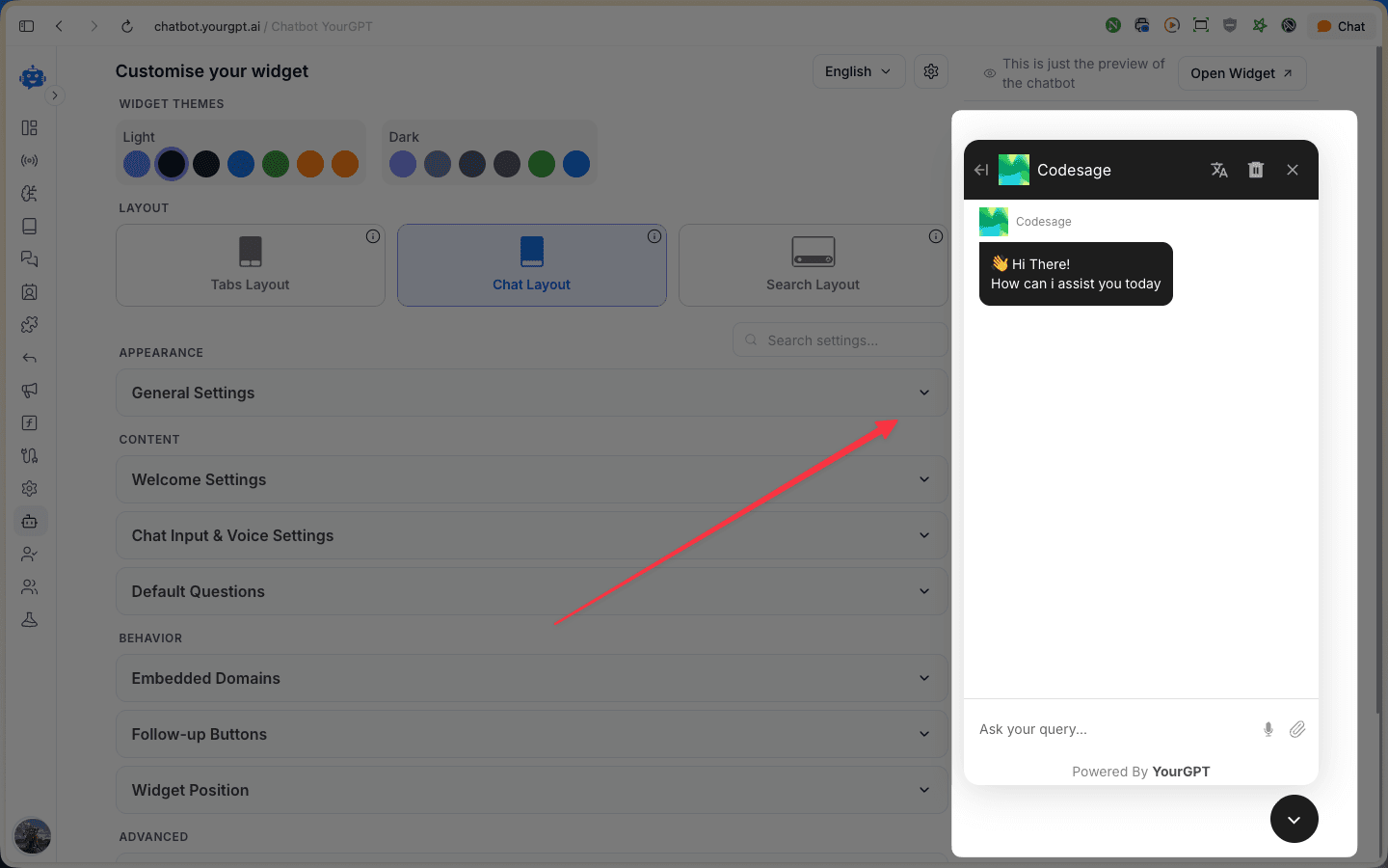 Preview Your Chatbot
