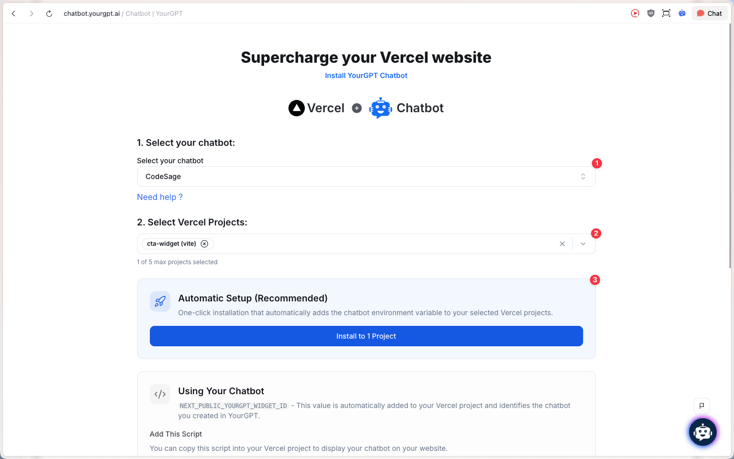Complete Automatic Setup