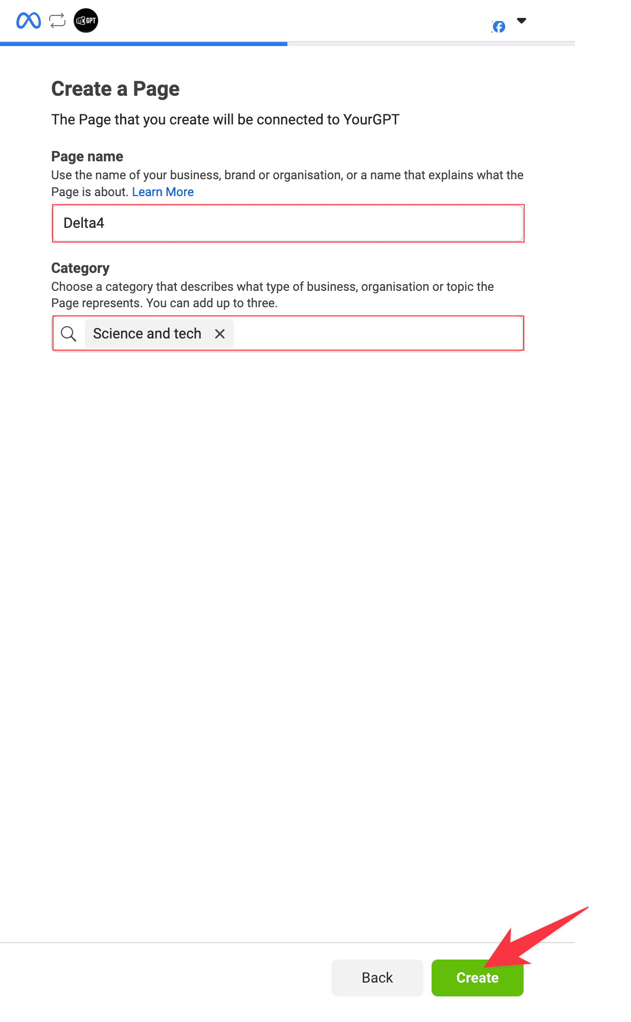 Creating a New Facebook Page