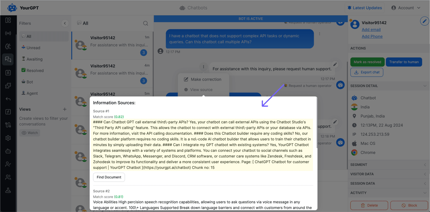 Refusal response source details