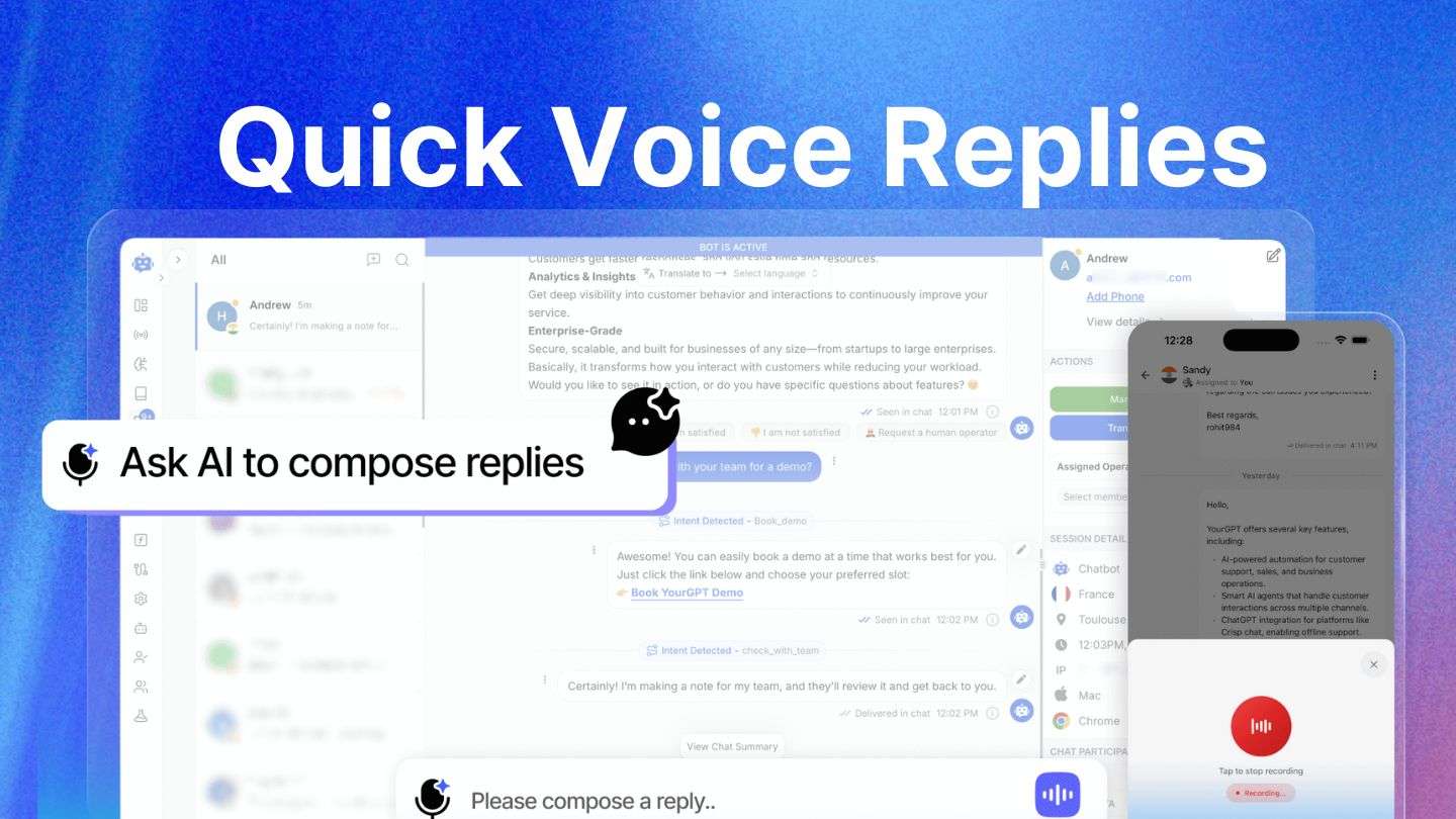 Speed of Thought Replies