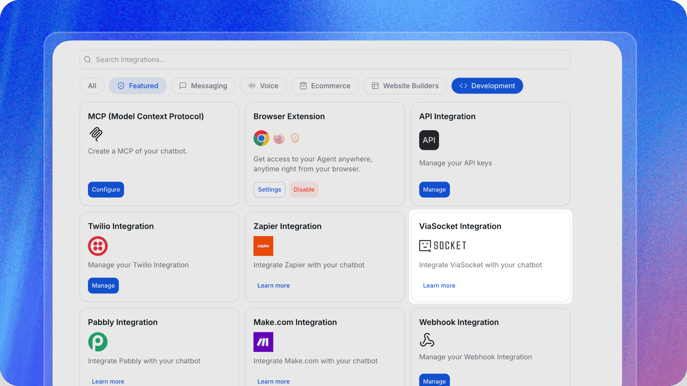ViaSocket Integration