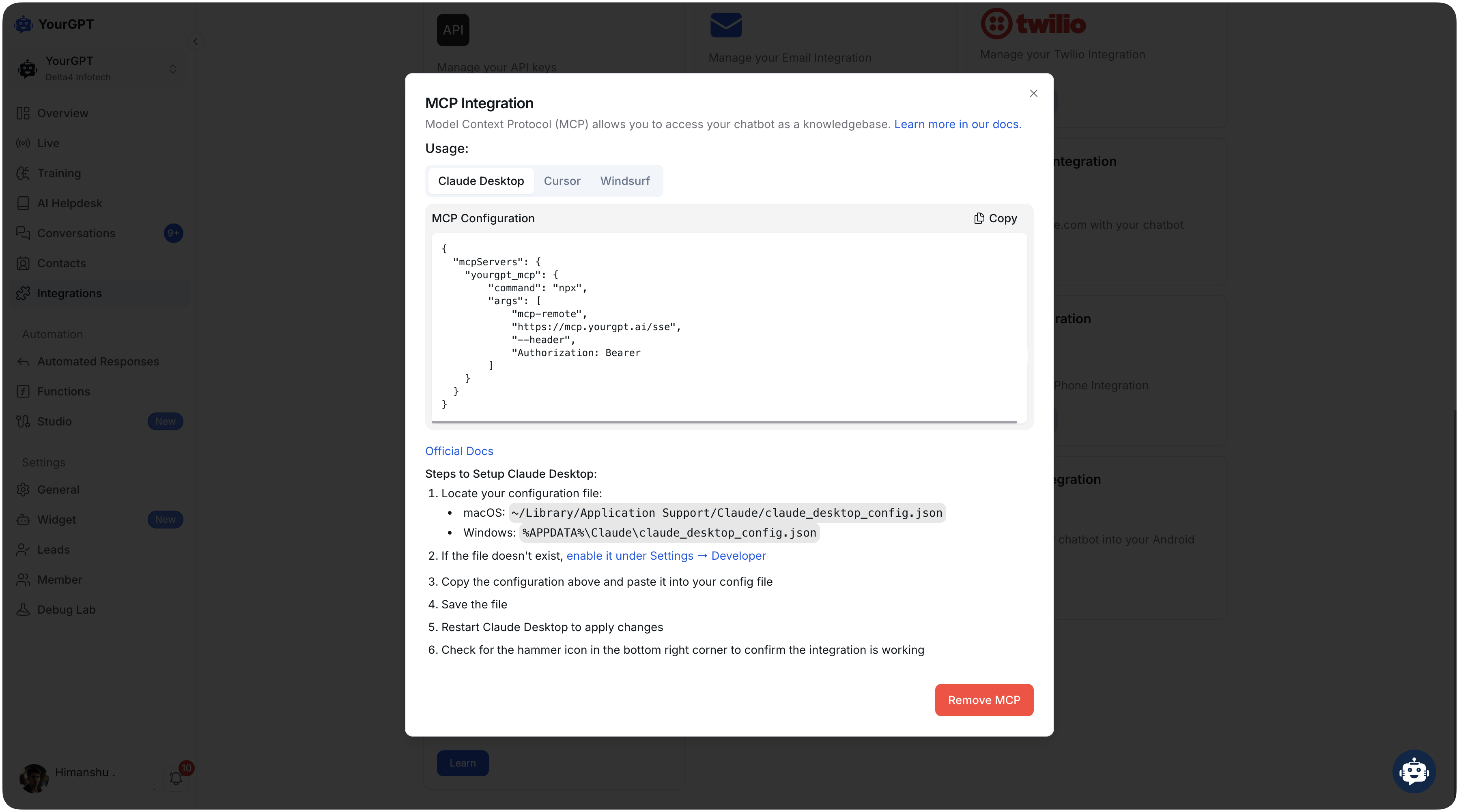 Choose MCP Tool