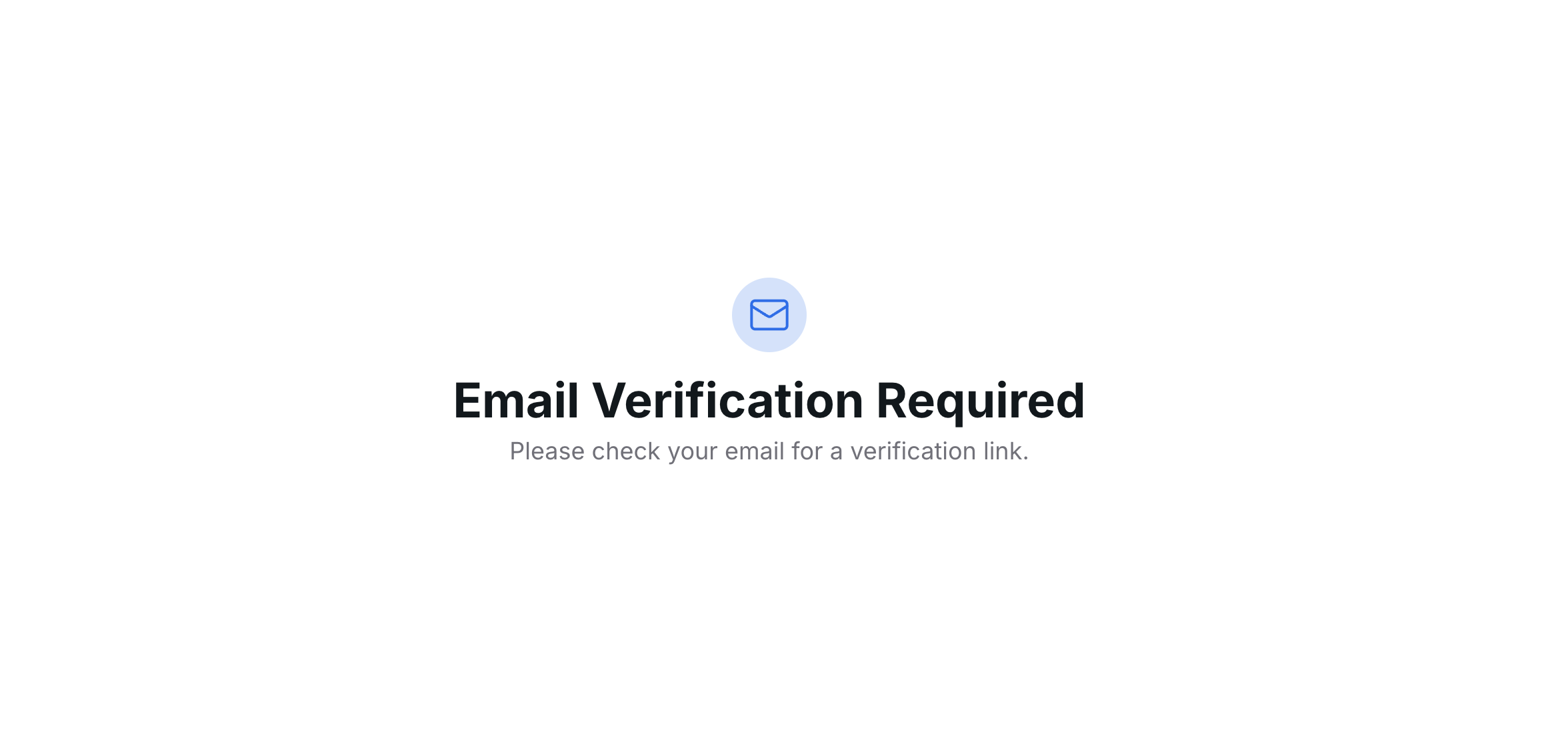 email verification