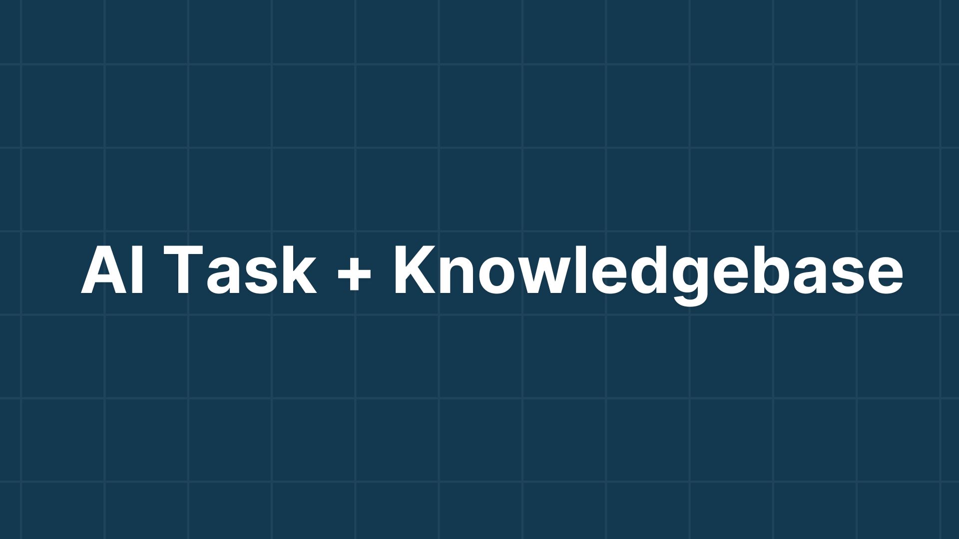 AI and Knowledgebase