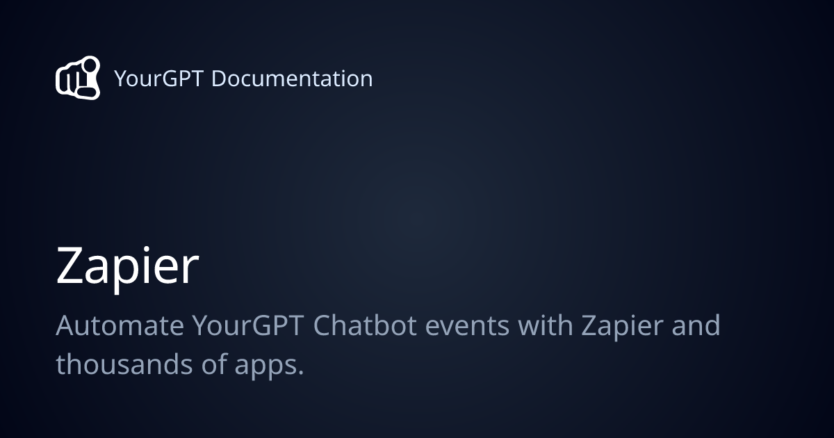 Zapier | YourGPT Documentation