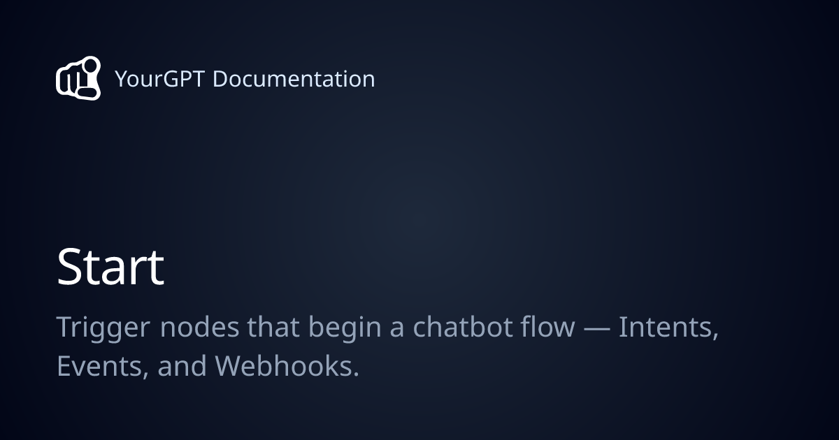 Start | YourGPT Documentation
